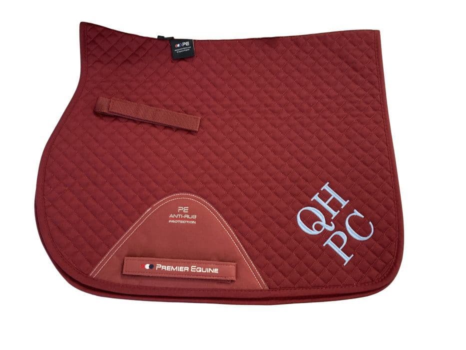 Quorn Hunt PONY Premier Equine Burgundy Saddlecloth