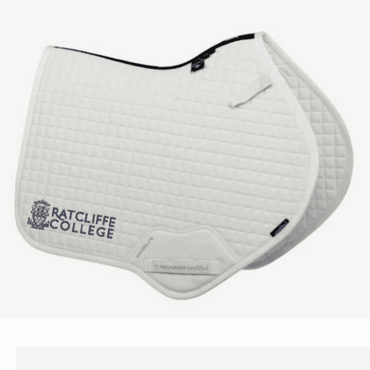Ratcliffe College  LeMieux white Close Contact Saddlecloths