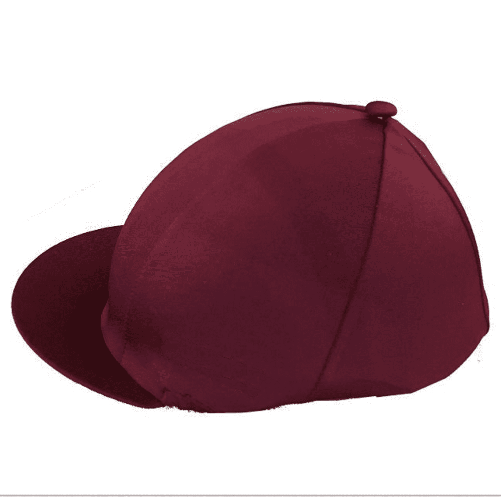 Red Piece Equestrian Stables Burgundy Silk. Button on top