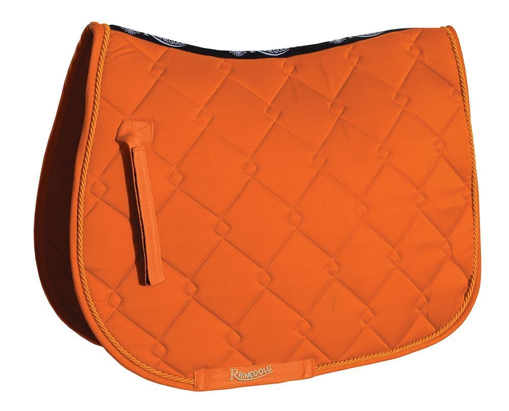 Rhinegold Orange GP Saddle Pad - PONY