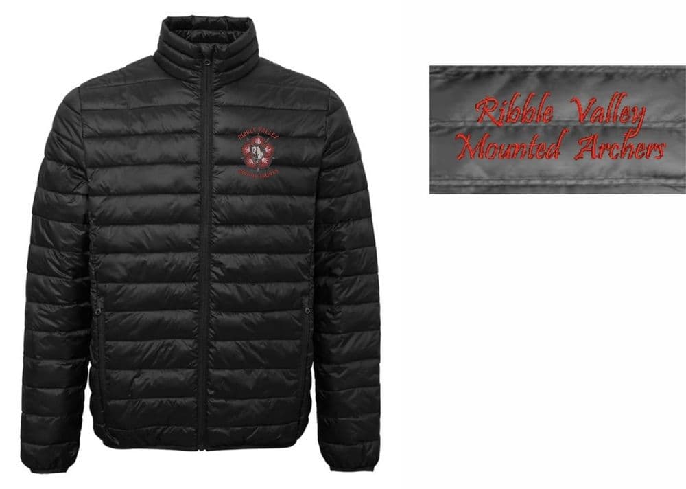 Ribble Valley Mounted Archers Black padded jacket TS30