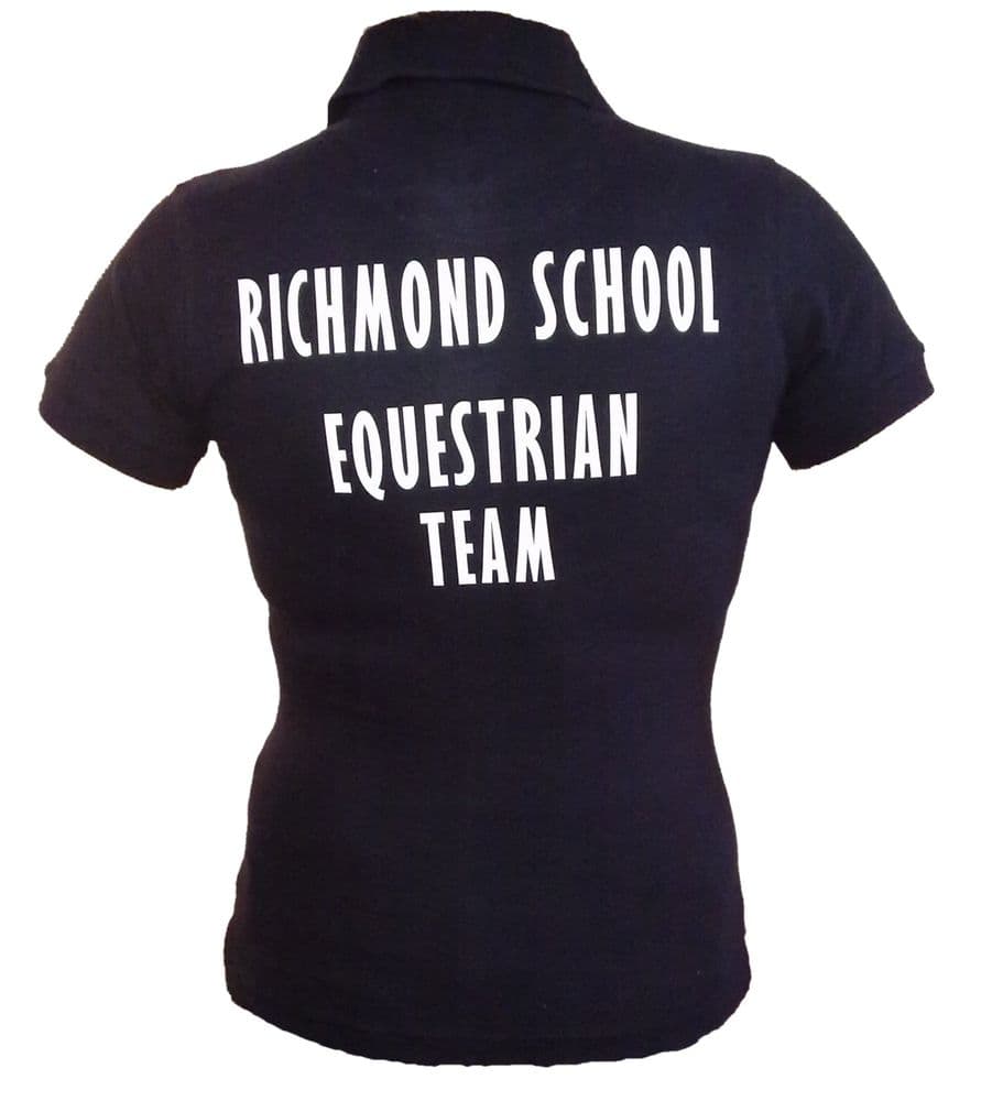 Richmond School Equestrian Team LADIES Polo Shirt - Navy