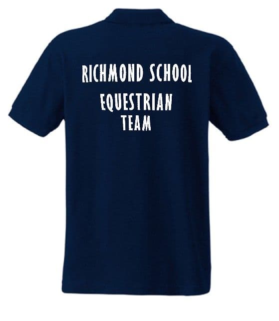 Richmond School Equestrian Team MENS Polo Shirt - Navy