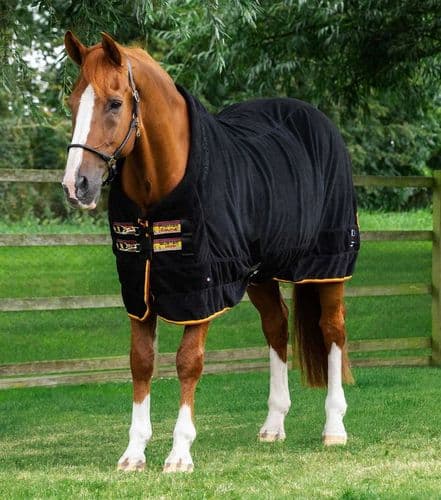 Ron Fields Black Buster Fleece Cooler Rug - Continental Edition.