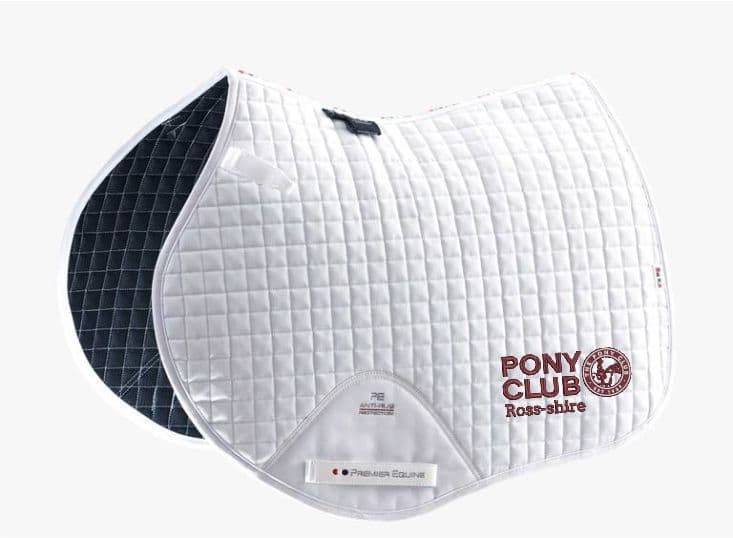 Ross-shire Close Contact Premier Equine White Saddle Pad - FULL
