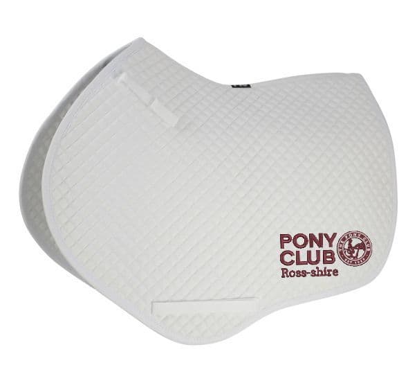 Ross-shire PC CC White Saddle Pad - Cob/Full