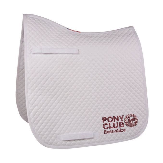 Ross-shire White Dressage Saddle Pad