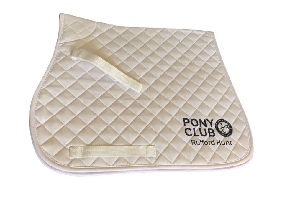 Rufford GP White Competition Saddlecloth