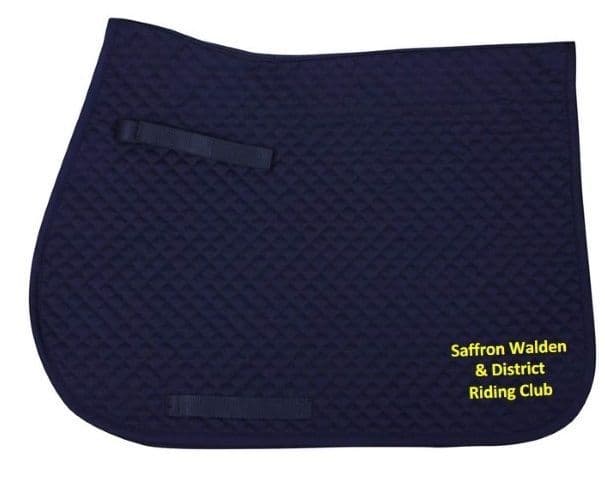 Saffron Walden RC Navy embroidered GP Saddlecloths