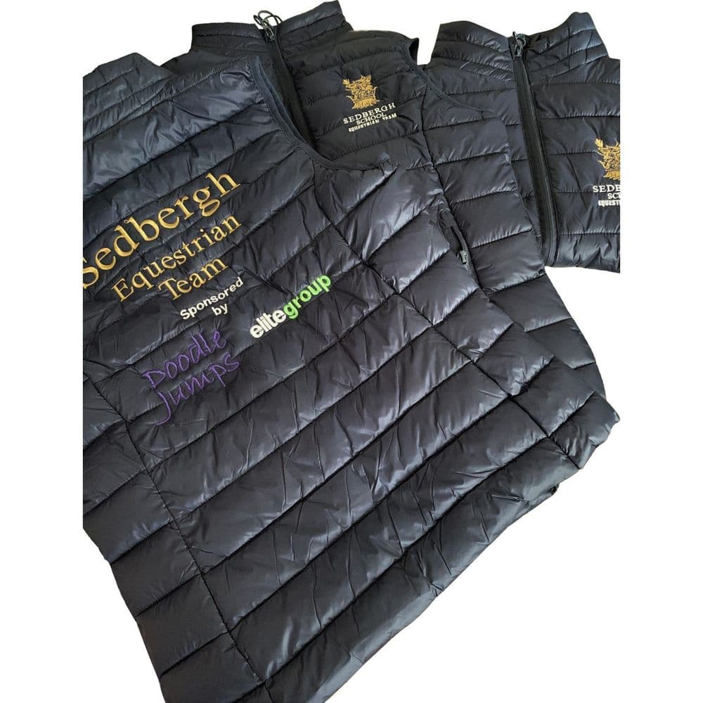 Sedbergh Schools Group Equestrian Ladies Navy Padded Gilet KK6114