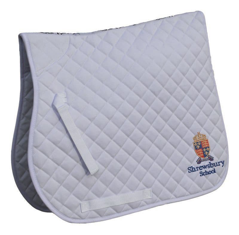 Shrewsbury School White GP Saddlecloth