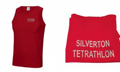 Silverton Red Children's Tet running vest JC07j