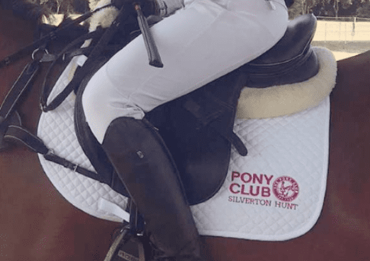 Silverton White GP Saddlecloth