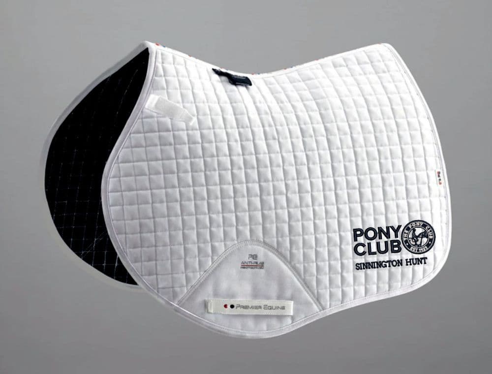 Sinnington PC Premier Equine Close Contact White Saddlecloth