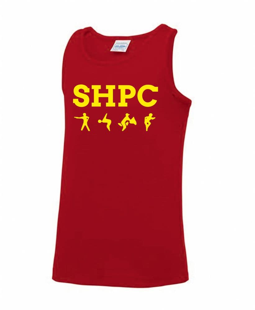 Sinnington PC Red Childrens Tet running vest JC07j