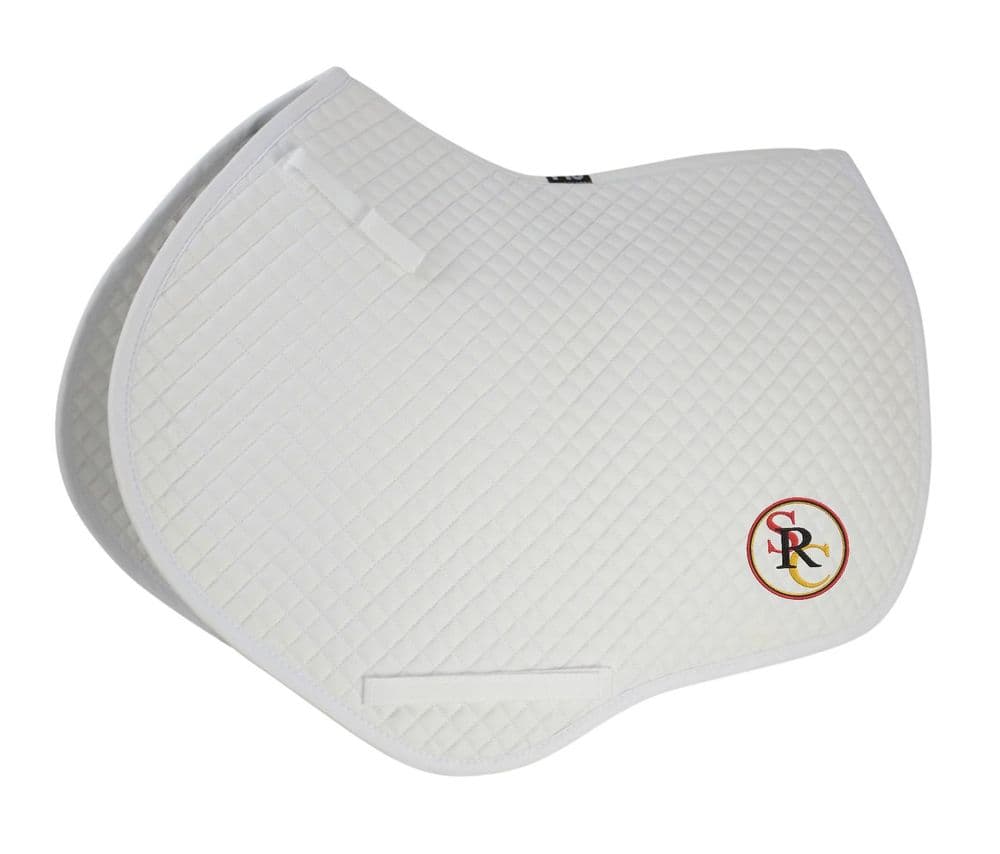 Solihull Riding Club Close Contact White Saddlecloth