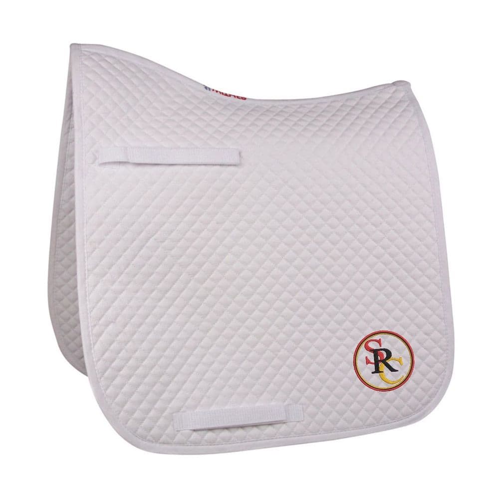Solihull Riding Club White Dressage Saddle Pad