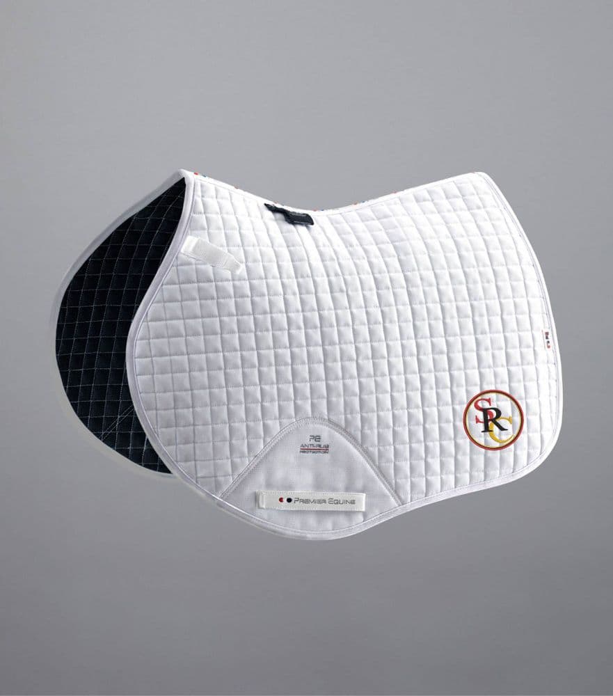 Solihull Riding Club White Premier Equine Close Contact Saddle Pad