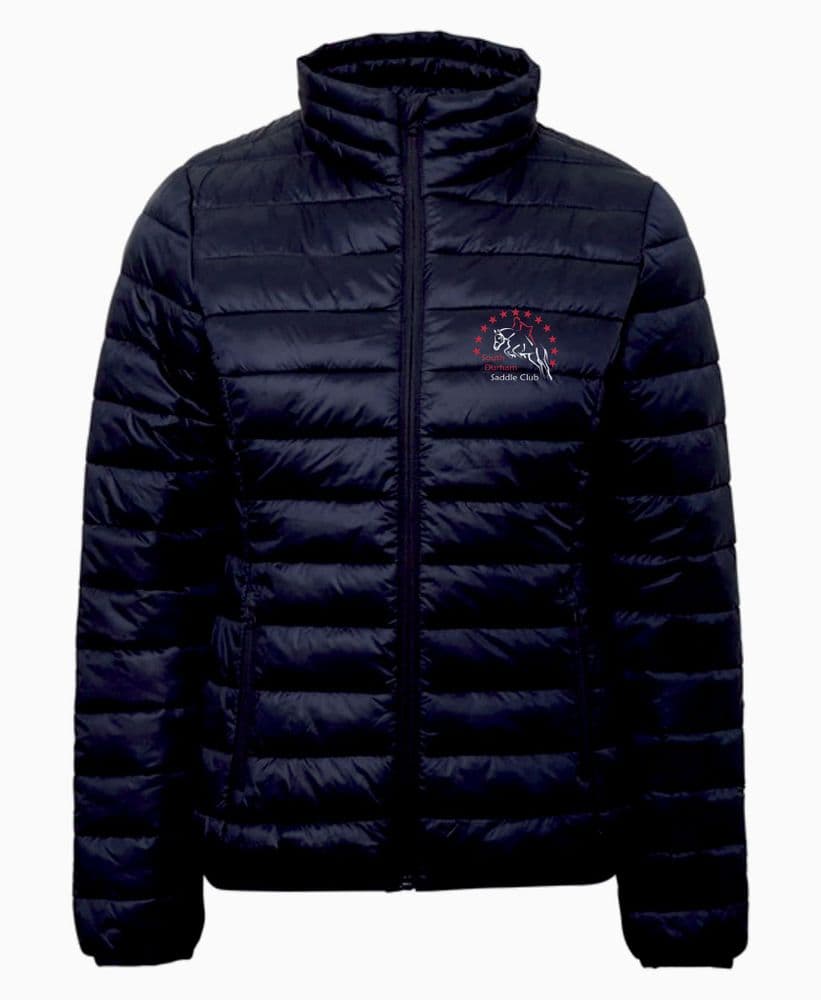 South Durham SC Ladies Navy padded jacket TS30F
