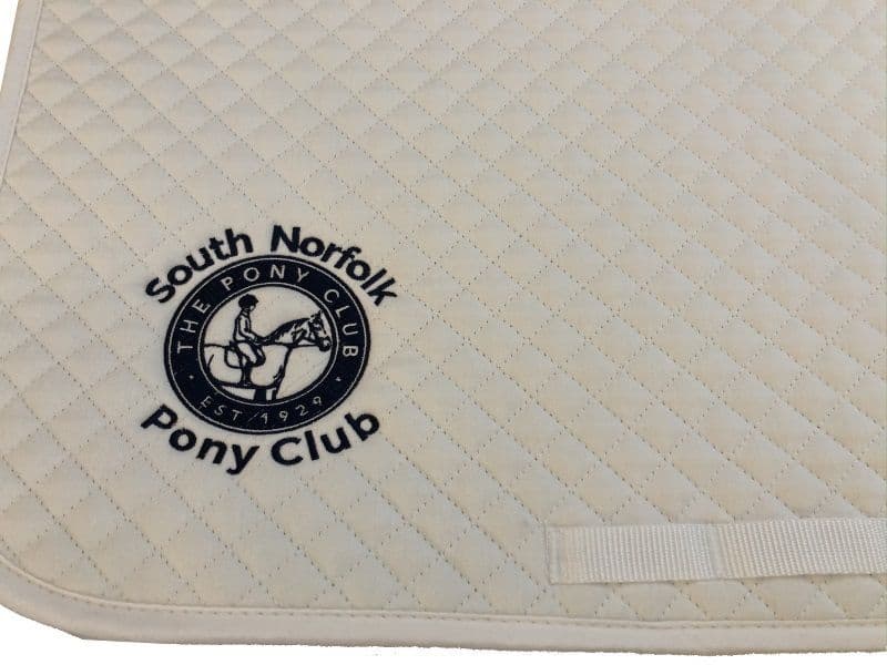South Norfolk GP White Saddlecloths