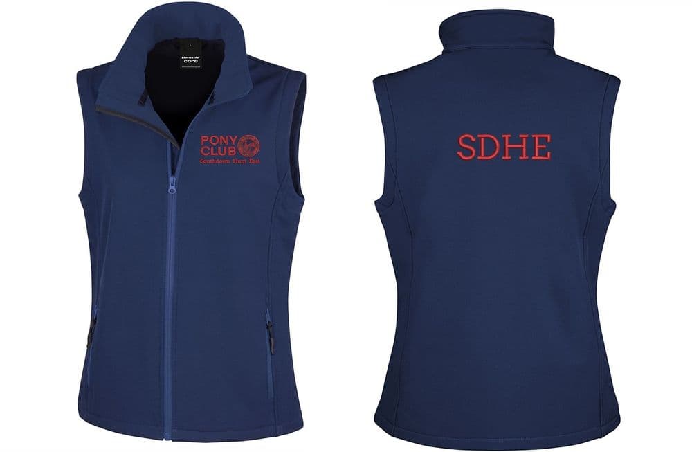 Southdown East PC  Navy Ladies Softshell Gilet R232F