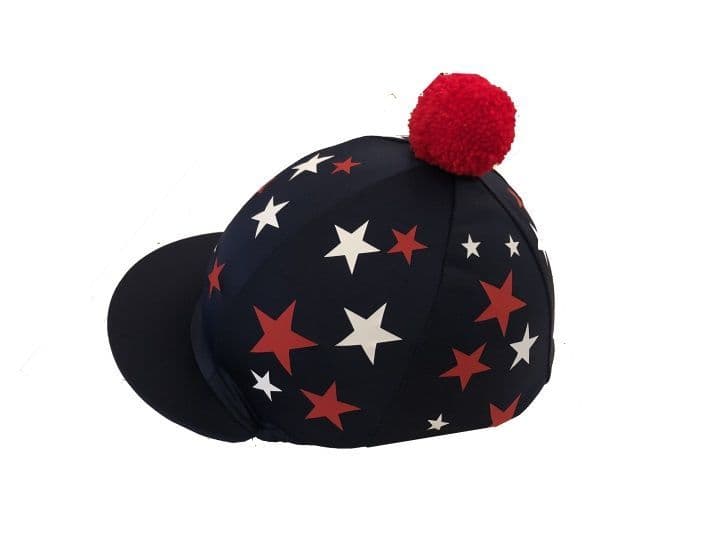 St Joseph's College Navy silk with scattered red/white stars and red pompom
