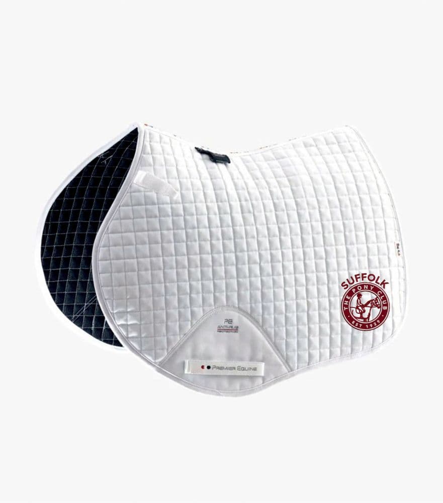 Suffolk PC Close Contact FULL Premier Equine White Saddlecloth