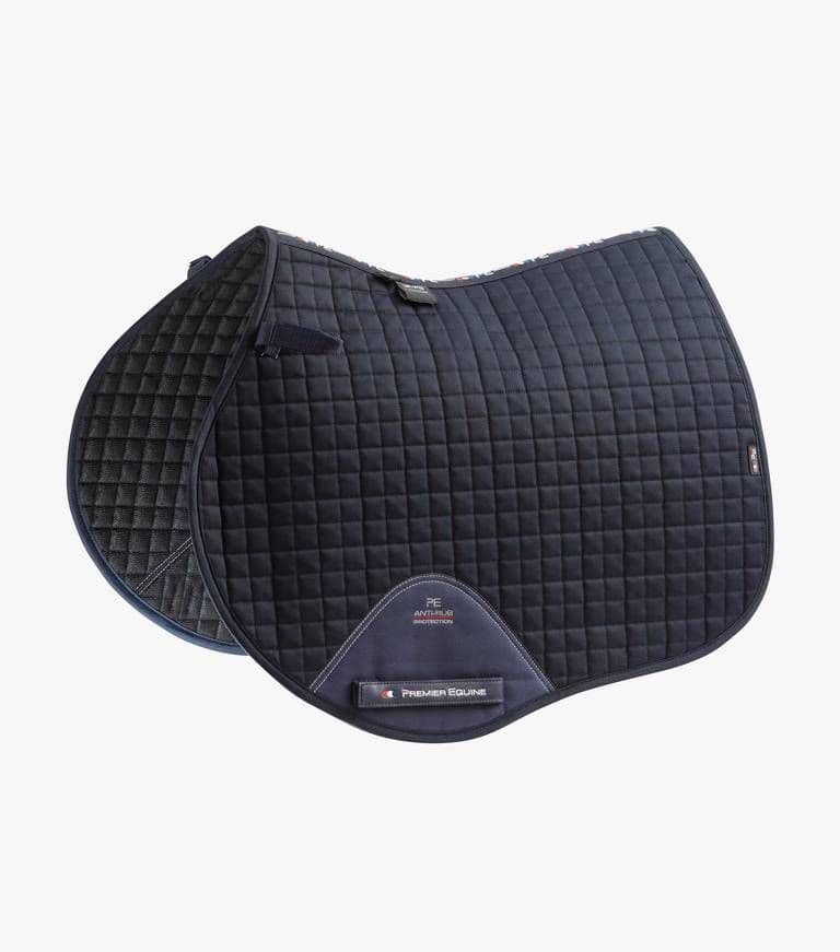 Tetcott and South Tetcott PC embroidered Navy Premier Equine Full Size Close Contact Saddlecloths