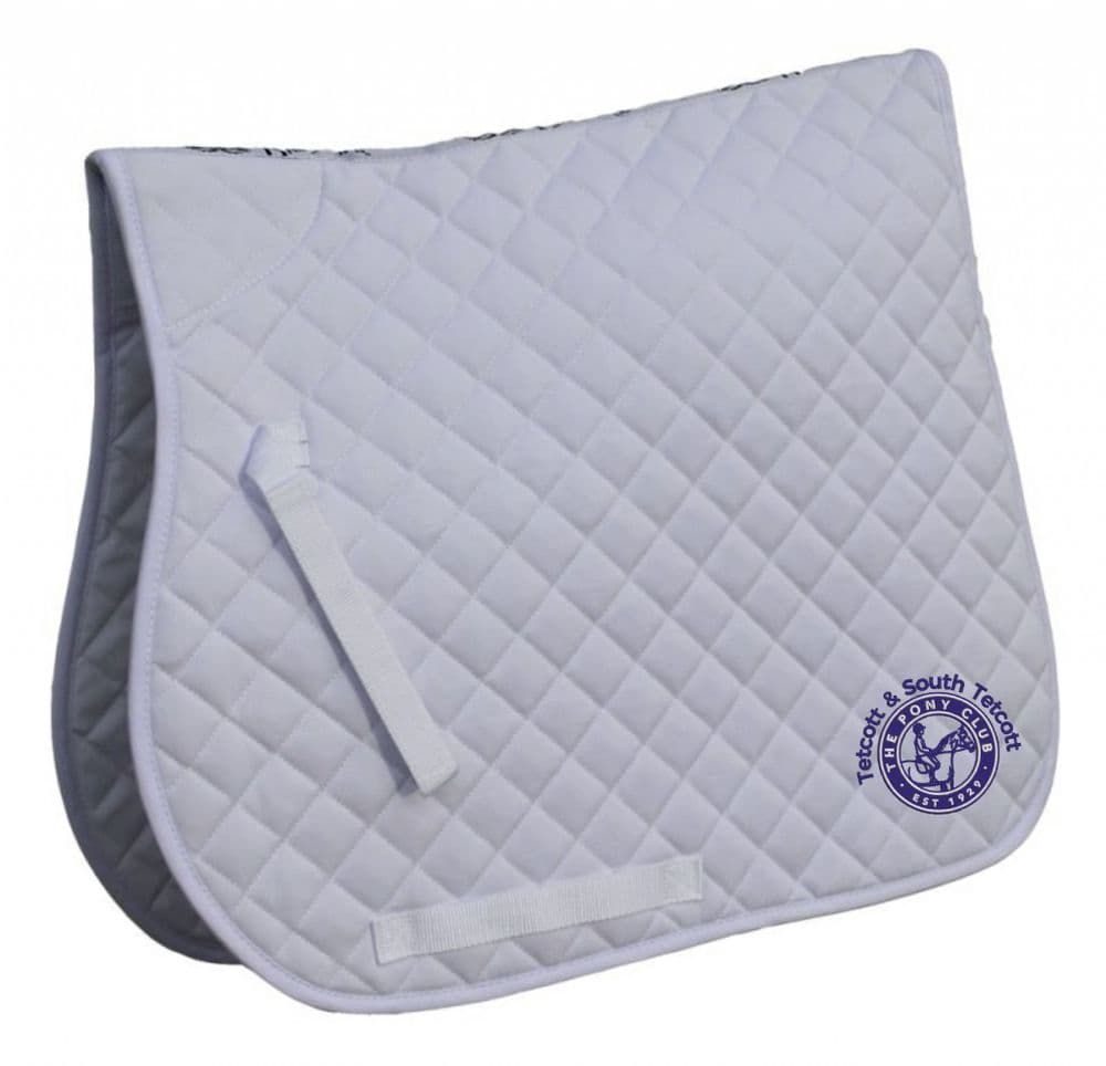 Tetcott and South Tetcott PC White GP saddlecloth