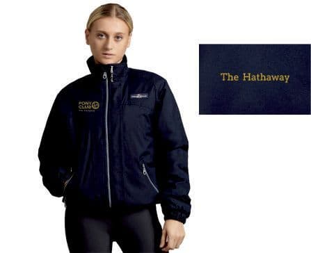 The Hathaway PC Adults Navy Premier Equine Pro Rider Unisex Waterproof Riding Jacket,