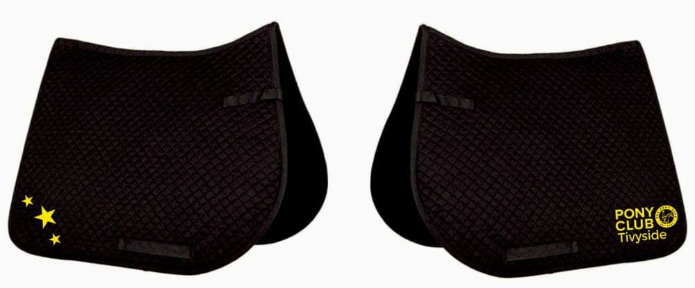 Tivyside Black General-Purpose Saddlecloths