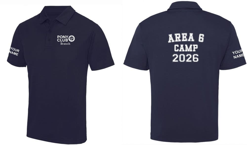 Unisex  Area 6 PC Camp "Cool" Navy Polo Shirt - JC040