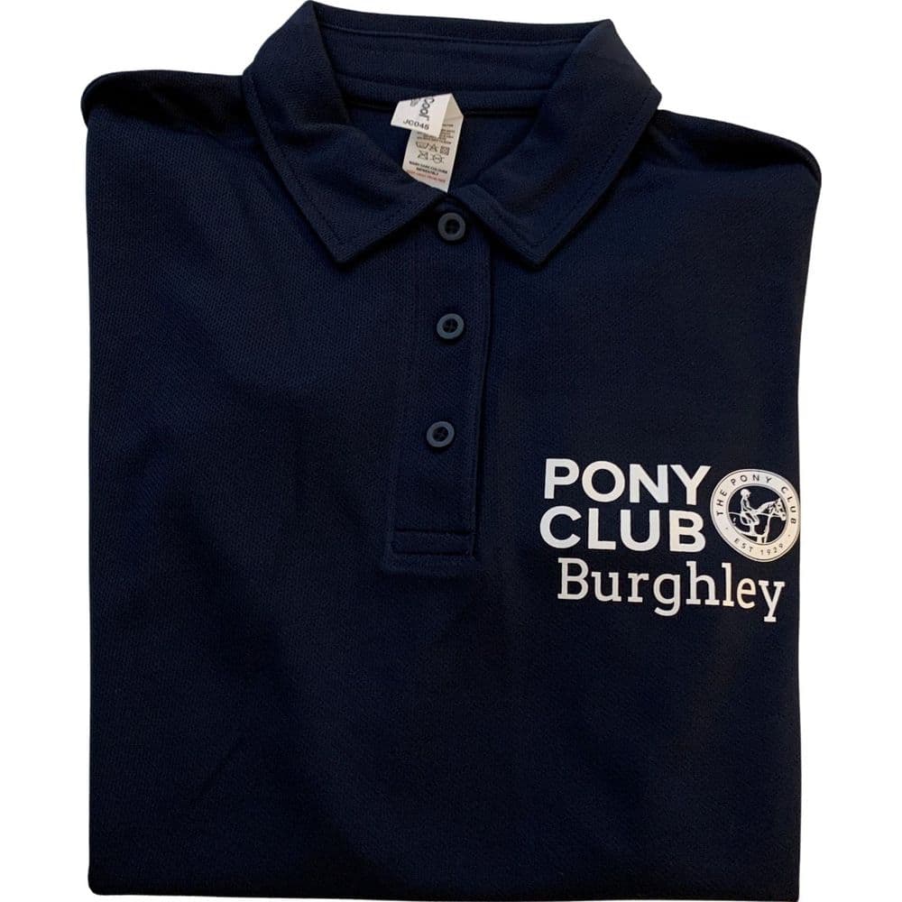Unisex Cool Performance Burghley Pony Club Polo Shirt - Navy JC040
