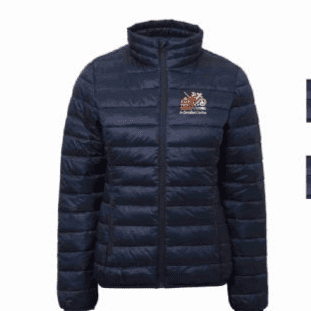 Unisex Fit Austin Friars Navy padded jacket TS30