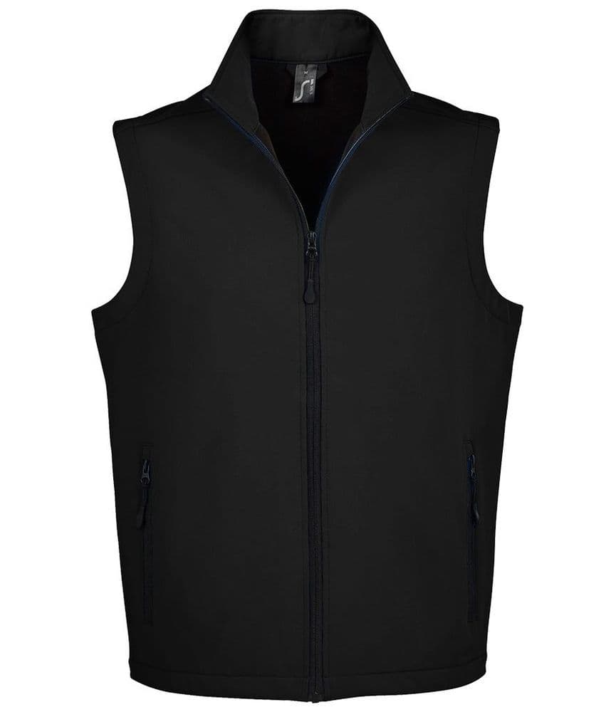Unisex Fit Wales And Wirral Warriors Black Softshell Gilet 02887