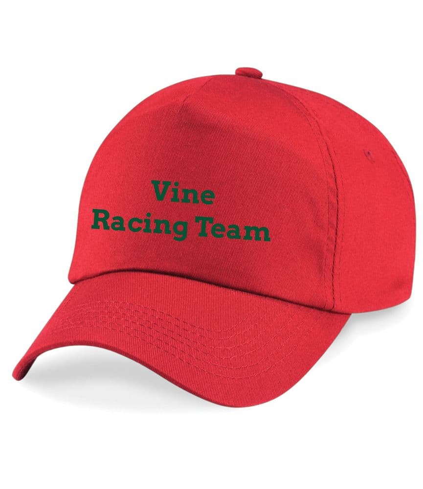 Vine Racing Team Red Junior Caps. BC010b