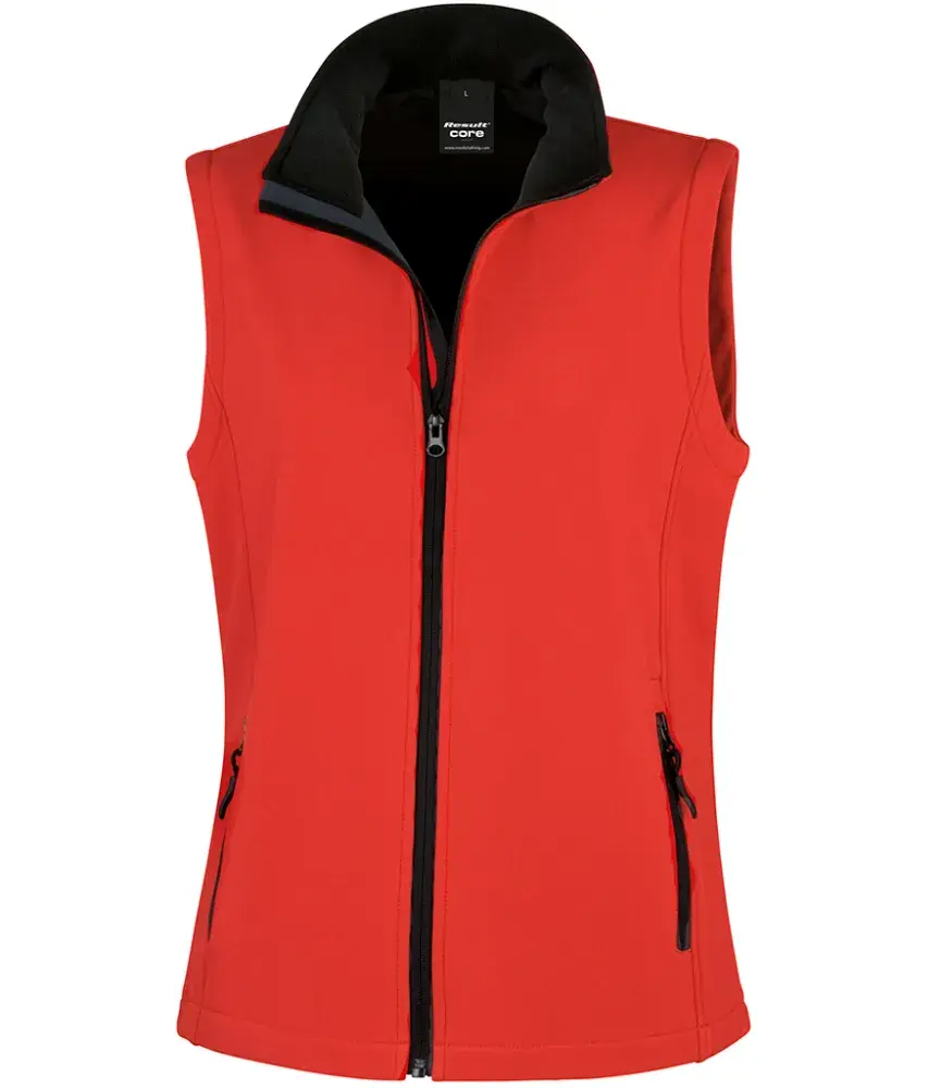 Vine Racing Team Red Ladies Softshell Gilet R232F