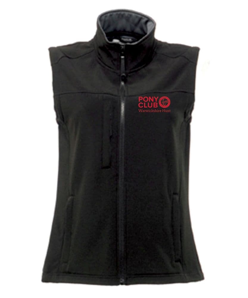 Warwickshire Hunt Ladies Black Softshell Gilets