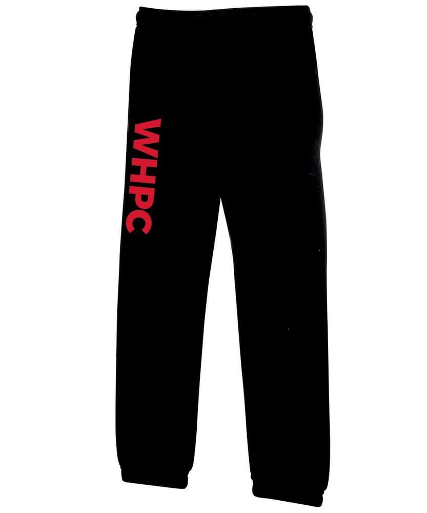 Warwickshire Hunt Pony Club Black Kids Cuffed Hemmed Joggers SS323