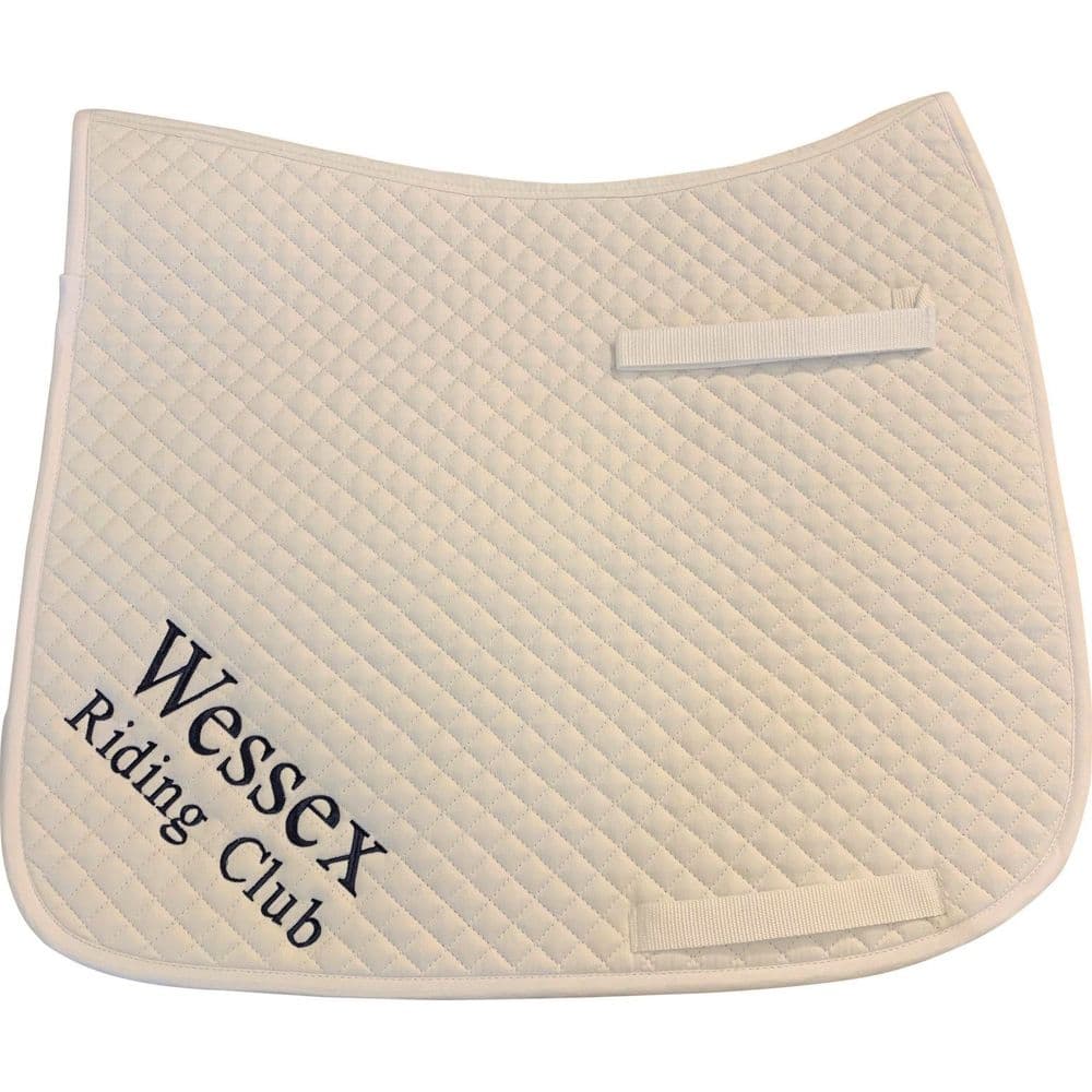 Wessex RC Dressage white saddlecloth