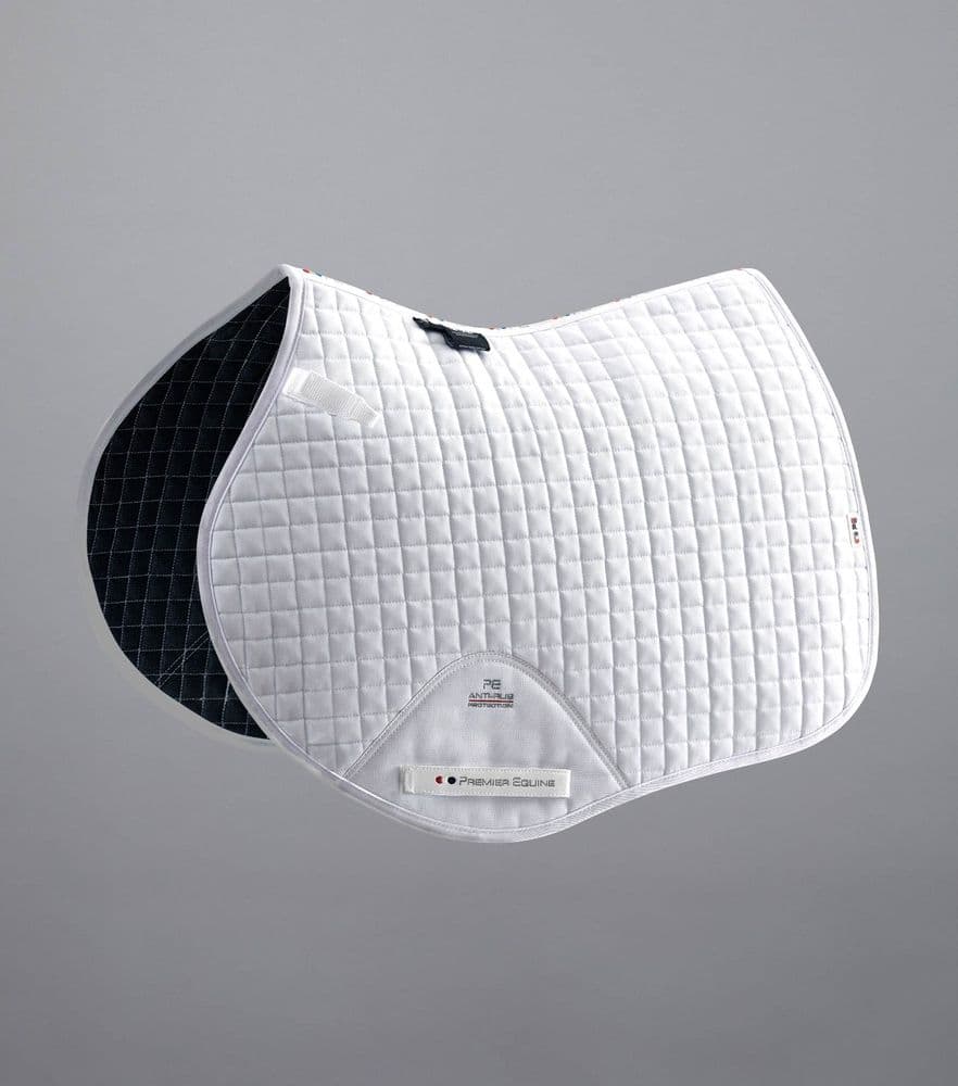West Kent Sevenoaks Premier Equine White Close Contact Saddle Pad - FULL