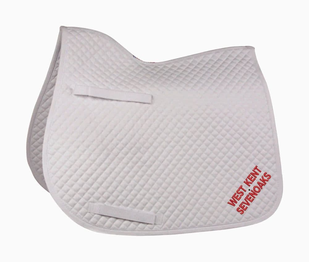 West Kent Sevenoaks White GP Saddlecloth