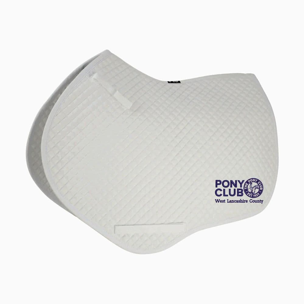 West Lancashire County Close Contact White Saddlecloth