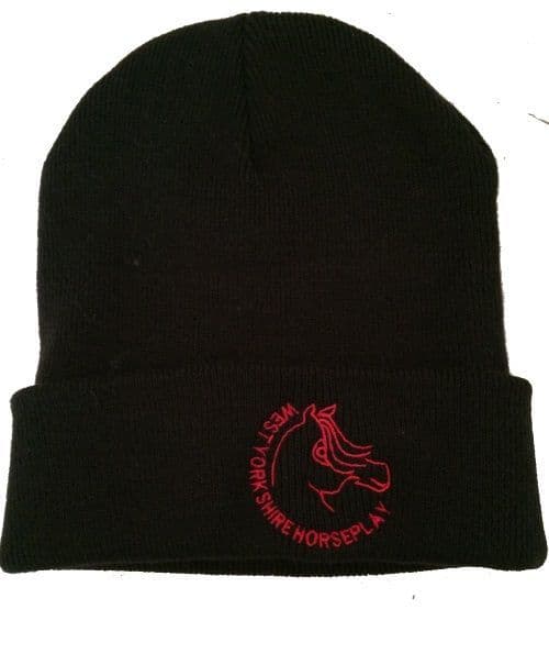 West Yorkshire Horse Play Black Beanie