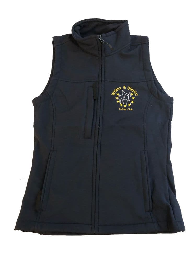 Whitby RC Navy Ladies Softshell Gilets