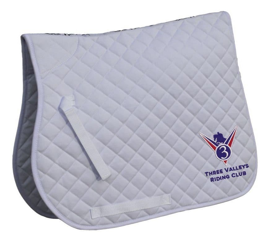 White 3 Valleys GP Saddle Cloths