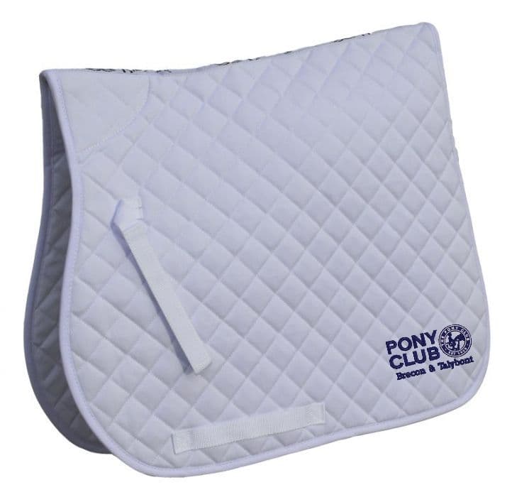 White Brecon & Talybont PC embroidered GP Saddlecloths