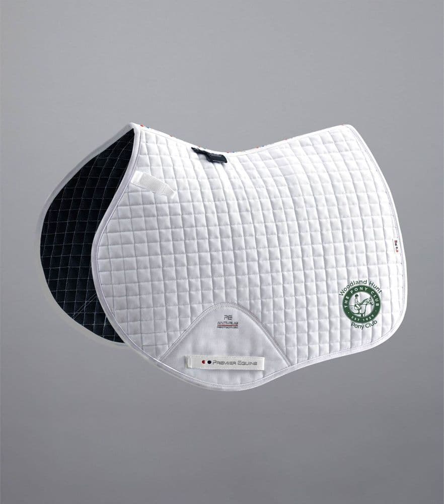 Woodland Hunt Close Contact Premier Equine White Saddlecloth