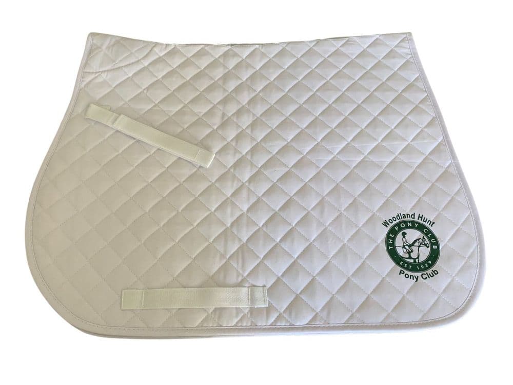 Woodland Hunt White General-Purpose Saddlecloths