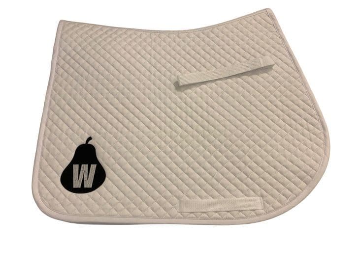 Worcester & District Riding Club GP white saddlecloth
